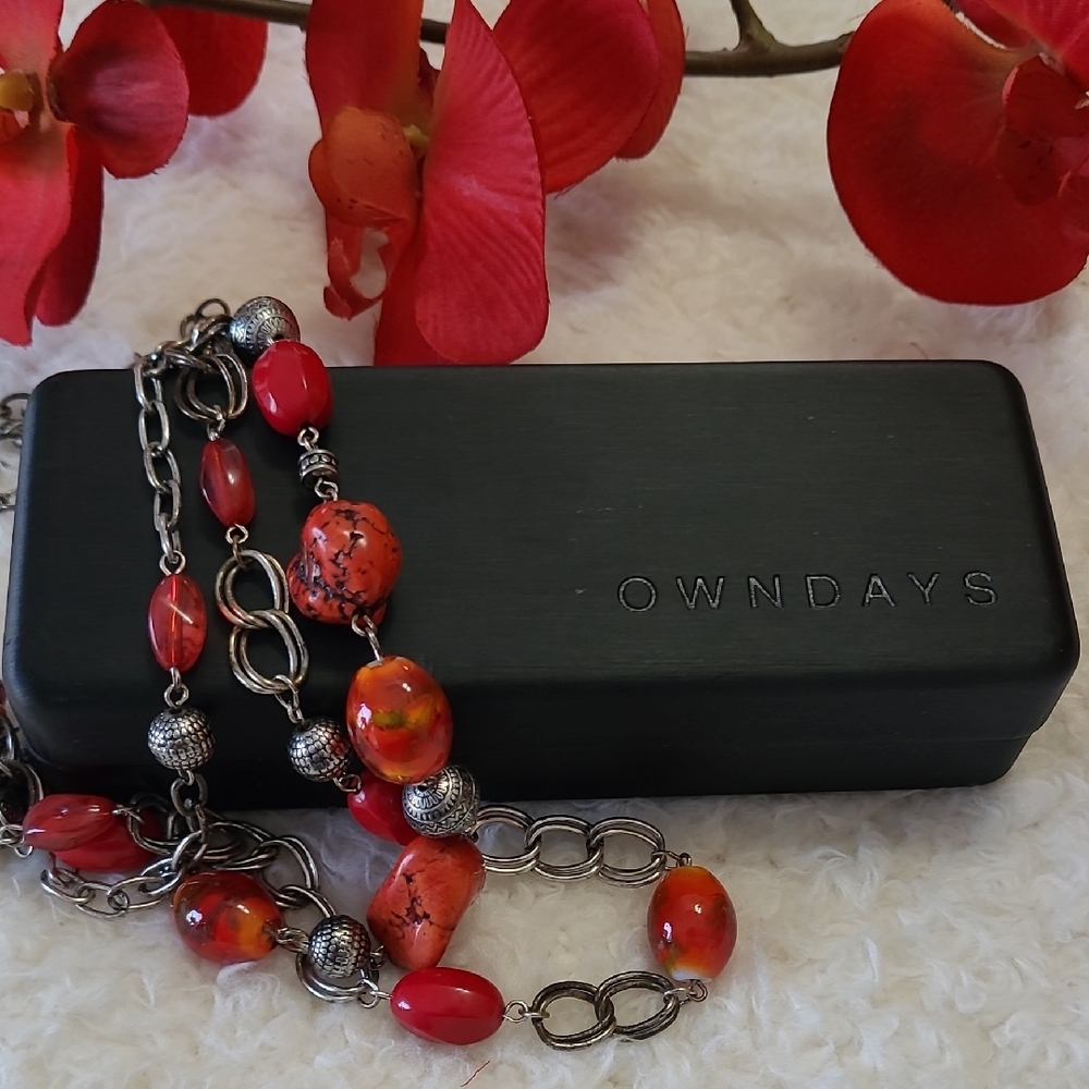 Owndays Clamshell Case for Eyeglasses Sunglasses Black Hard Hinged Eyewear Case